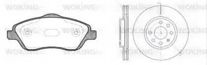 Комплект тормозов, дисковый тормозной механизм WOKING купить