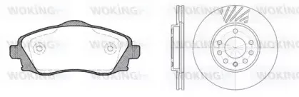 Комплект тормозов, дисковый тормозной механизм WOKING купить