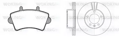 Комплект тормозов, дисковый тормозной механизм WOKING купить