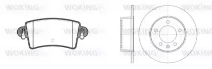 Комплект тормозов, дисковый тормозной механизм WOKING купить
