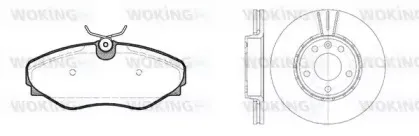 Комплект тормозов, дисковый тормозной механизм WOKING купить