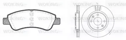 Комплект тормозов, дисковый тормозной механизм WOKING купить