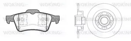 Комплект тормозов, дисковый тормозной механизм WOKING купить