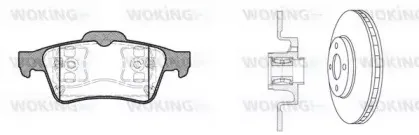 Комплект тормозов, дисковый тормозной механизм WOKING купить