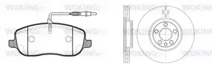 Комплект тормозов, дисковый тормозной механизм WOKING купить