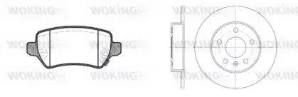 Комплект тормозов, дисковый тормозной механизм WOKING купить