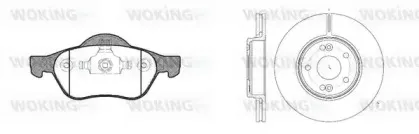 Комплект тормозов, дисковый тормозной механизм WOKING купить