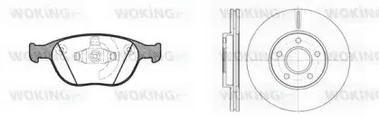 Комплект тормозов, дисковый тормозной механизм WOKING купить