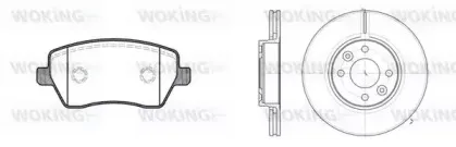 Комплект тормозов, дисковый тормозной механизм WOKING купить