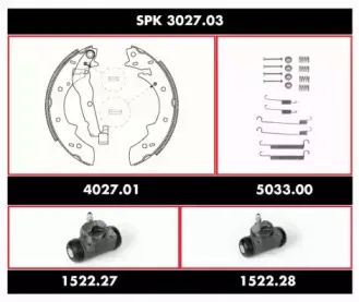 Комплект тормозов, барабанный тормозной механизм WOKING купить