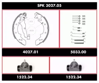 Комплект тормозов, барабанный тормозной механизм WOKING купить