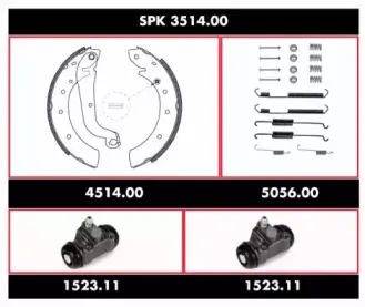 Комплект тормозов, барабанный тормозной механизм WOKING купить