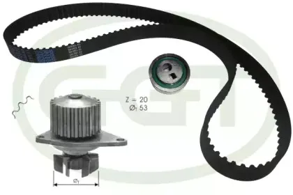 Водяной насос + комплект зубчатого ремня GGT купить