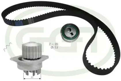 Водяной насос + комплект зубчатого ремня GGT купить