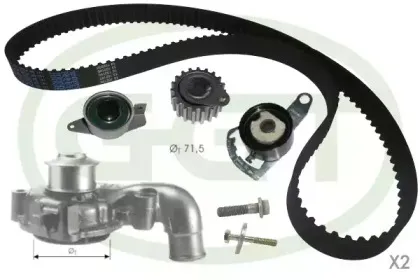 Водяной насос + комплект зубчатого ремня GGT купить