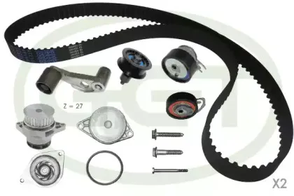 Водяной насос + комплект зубчатого ремня GGT купить