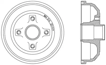 Тормозной барабан OPEN PARTS купить