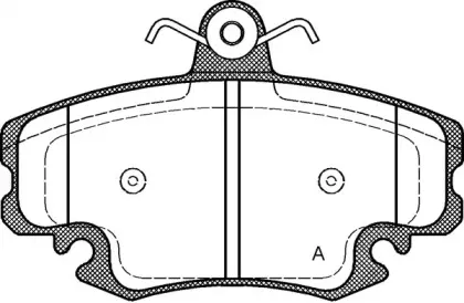 Комплект тормозных колодок, дисковый тормоз OPEN PARTS купить