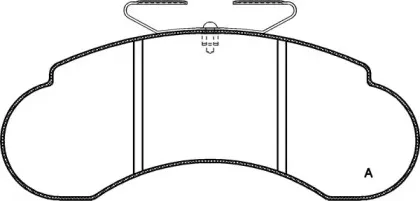 Комплект тормозных колодок, дисковый тормоз OPEN PARTS купить