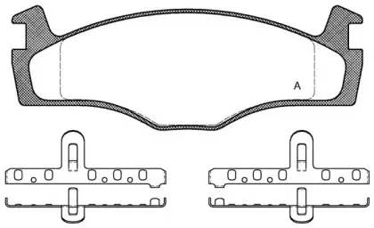 Комплект тормозных колодок, дисковый тормоз OPEN PARTS купить