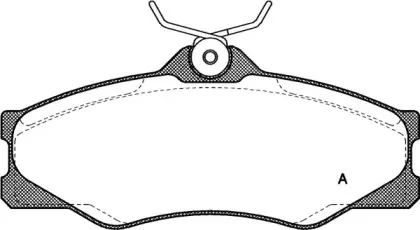 Комплект тормозных колодок, дисковый тормоз OPEN PARTS купить