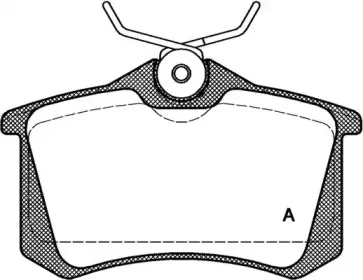 Комплект тормозных колодок, дисковый тормоз OPEN PARTS купить