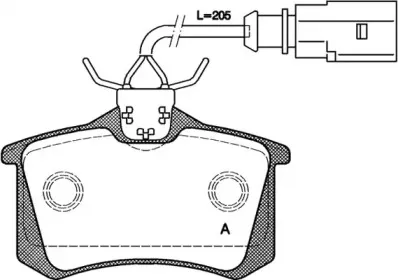 Комплект тормозных колодок, дисковый тормоз OPEN PARTS купить