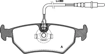 Комплект тормозных колодок, дисковый тормоз OPEN PARTS купить