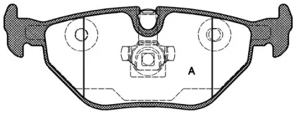 Комплект тормозных колодок, дисковый тормоз OPEN PARTS купить