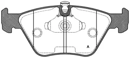Комплект тормозных колодок, дисковый тормоз OPEN PARTS купить