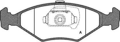 Комплект тормозных колодок, дисковый тормоз OPEN PARTS купить
