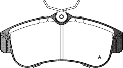 Комплект тормозных колодок, дисковый тормоз OPEN PARTS купить