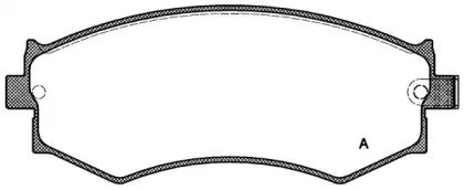 Комплект тормозных колодок, дисковый тормоз OPEN PARTS купить