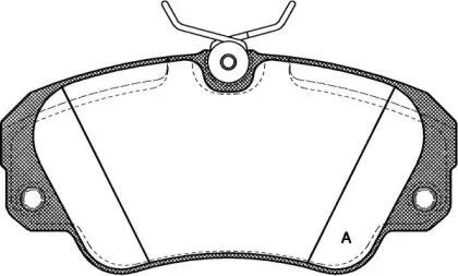 Комплект тормозных колодок, дисковый тормоз OPEN PARTS купить