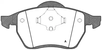 Комплект тормозных колодок, дисковый тормоз OPEN PARTS купить