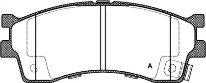 Комплект тормозных колодок, дисковый тормоз OPEN PARTS купить