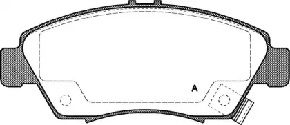 Комплект тормозных колодок, дисковый тормоз OPEN PARTS купить