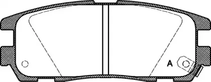 Комплект тормозных колодок, дисковый тормоз OPEN PARTS купить