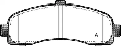 Комплект тормозных колодок, дисковый тормоз OPEN PARTS купить