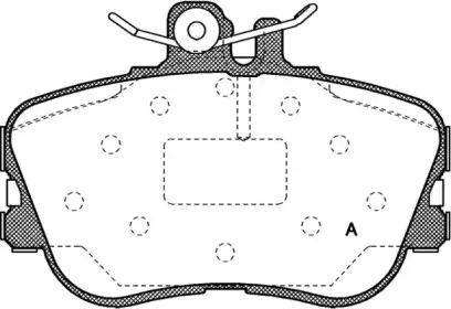 Комплект тормозных колодок, дисковый тормоз OPEN PARTS купить
