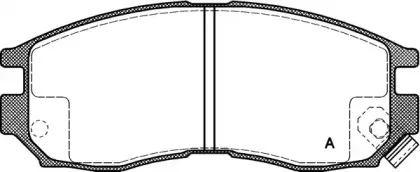 Комплект тормозных колодок, дисковый тормоз OPEN PARTS купить