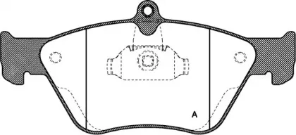 Комплект тормозных колодок, дисковый тормоз OPEN PARTS купить