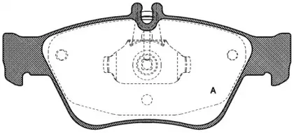 Комплект тормозных колодок, дисковый тормоз OPEN PARTS купить