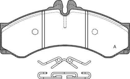 Комплект тормозных колодок, дисковый тормоз OPEN PARTS купить