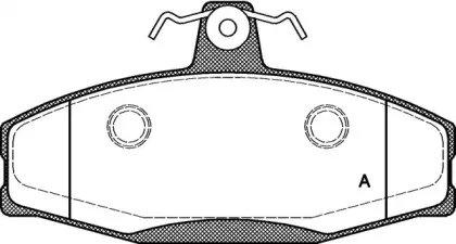 Комплект тормозных колодок, дисковый тормоз OPEN PARTS купить