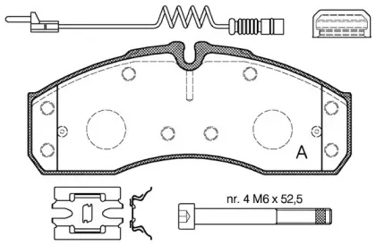 Комплект тормозных колодок, дисковый тормоз OPEN PARTS купить