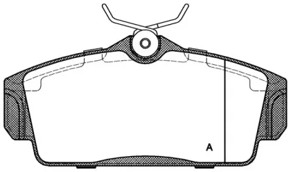 Комплект тормозных колодок, дисковый тормоз OPEN PARTS купить