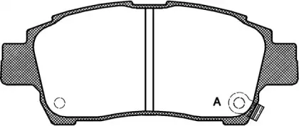 Комплект тормозных колодок, дисковый тормоз OPEN PARTS купить