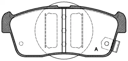 Комплект тормозных колодок, дисковый тормоз OPEN PARTS купить