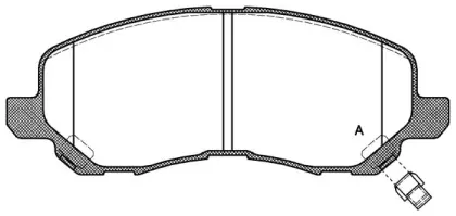 Комплект тормозных колодок, дисковый тормоз OPEN PARTS купить